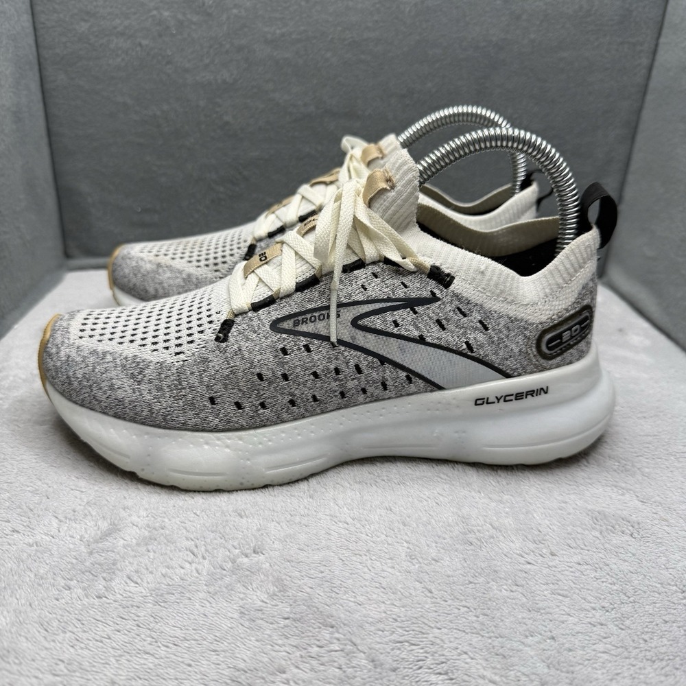Brooks Glycerin 20 Womens Size 6 Gray White Running Shoes Sneakers 1203721B163